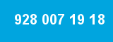 928 007 19 18 928 007 19 18
